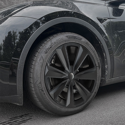 Model Y 19 Inch Wheel Covers for Tesla Matte Black Sporty Style Hubcaps Rim Protector