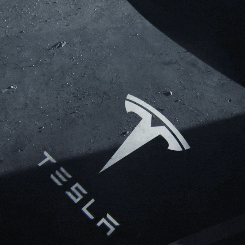 Model Y/3 Door Light Projector with Space Martian Style Puddle Lights for Tesla