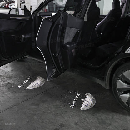 Model Y/3 Door Light Projector with Space Martian Style Puddle Lights for Tesla