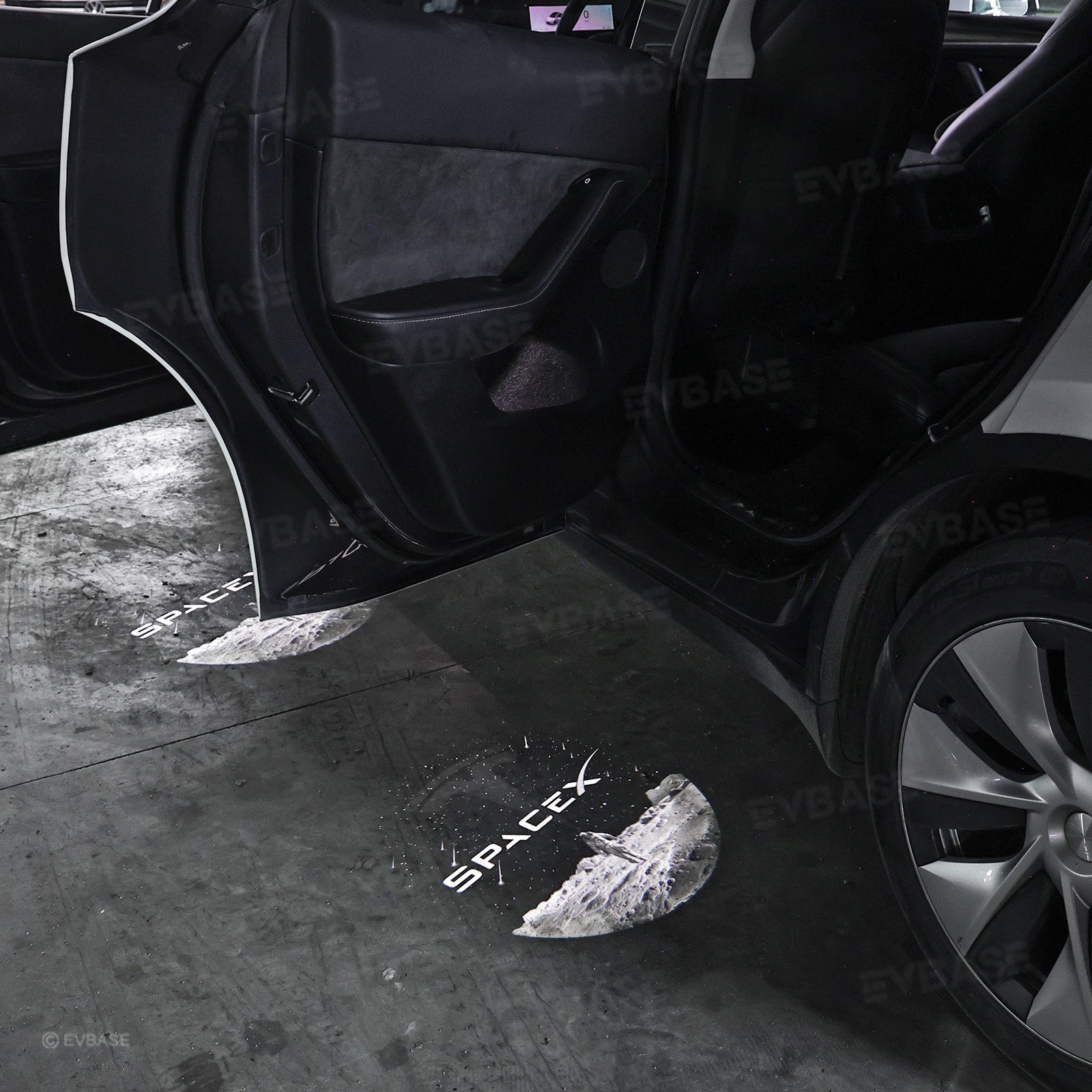 Model Y/3 Door Light Projector with Space Martian Style Puddle Lights for Tesla