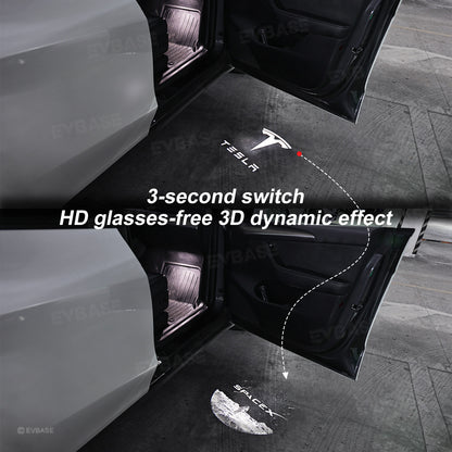 Model Y/3 Door Light Projector with Space Martian Style Puddle Lights for Tesla