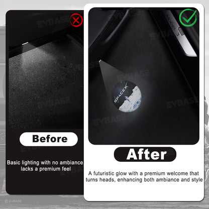 Model Y/3 Door Light Projector with Space Martian Style Puddle Lights for Tesla