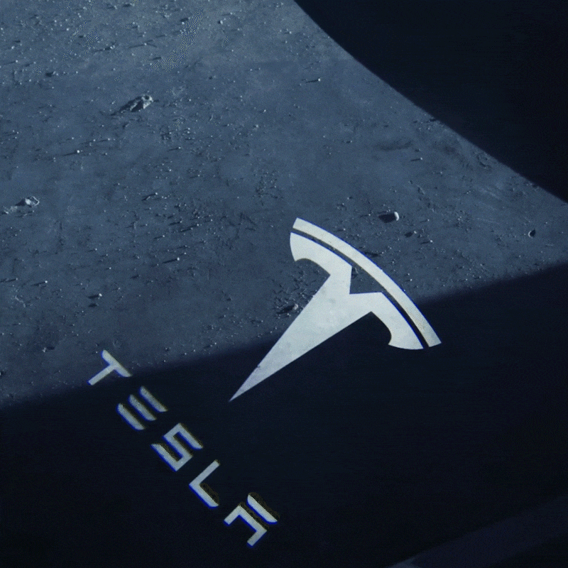 Model Y/3 Door Light Projector with Space Martian Style Puddle Lights for Tesla