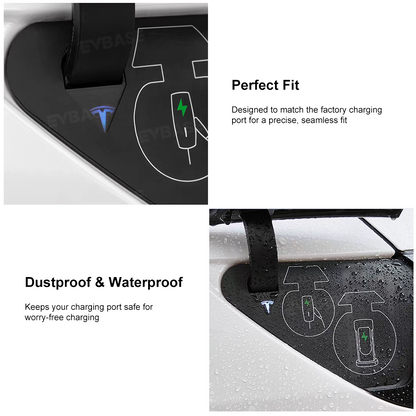 Model Y/3 Liquid Silicone Charging Port Waterproof Cover for Tesla All-Weather Outdoor Charging Protection