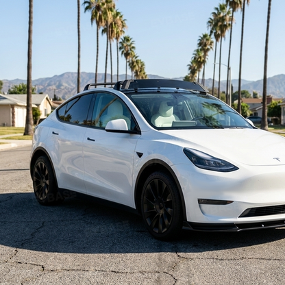 Model Y/3 Roof Rack Lockable Cross Bars 2.0 Reduced Wind Noise Carrier Rails Rooftop Luggage Cargo Carrier