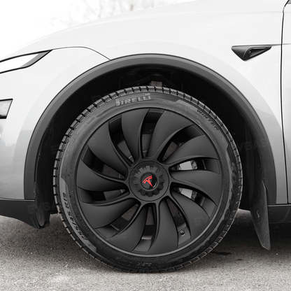 Model Y Juniper 19 inch Wheel Covers Überturbine Style Matte Hubcaps for Tesla Crossflow Wheels