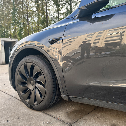 Model Y Juniper 19 inch Wheel Covers Überturbine Style Matte Hubcaps for Tesla Crossflow Wheels