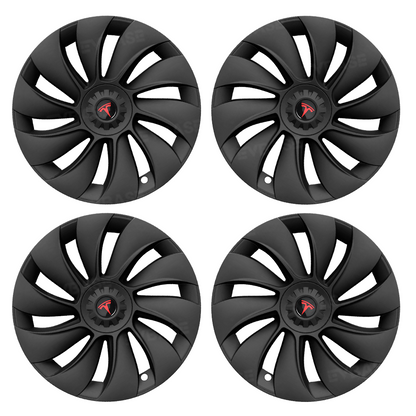 Model Y Juniper 19 inch Wheel Covers Überturbine Style Matte Hubcaps for Tesla Crossflow Wheels
