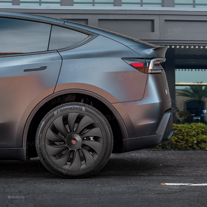 Model Y Juniper 19 inch Wheel Covers Überturbine Style Matte Hubcaps for Tesla Crossflow Wheels