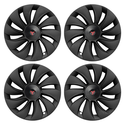 Model Y Juniper 19 inch Wheel Covers Überturbine Style Matte Hubcaps for Tesla Crossflow Wheels