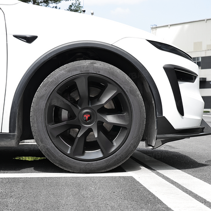 Model Y Juniper 19" Wheel Covers Crossflow Wheels Matte Black Hubcaps for Tesla