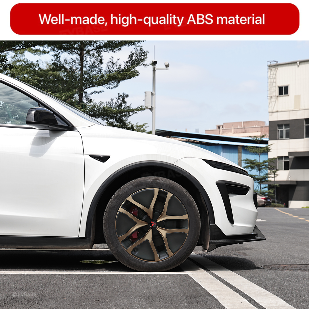 Model Y Juniper 19" Wheel Covers Satin Bronze Hubcaps Inspired By Model Y Performance