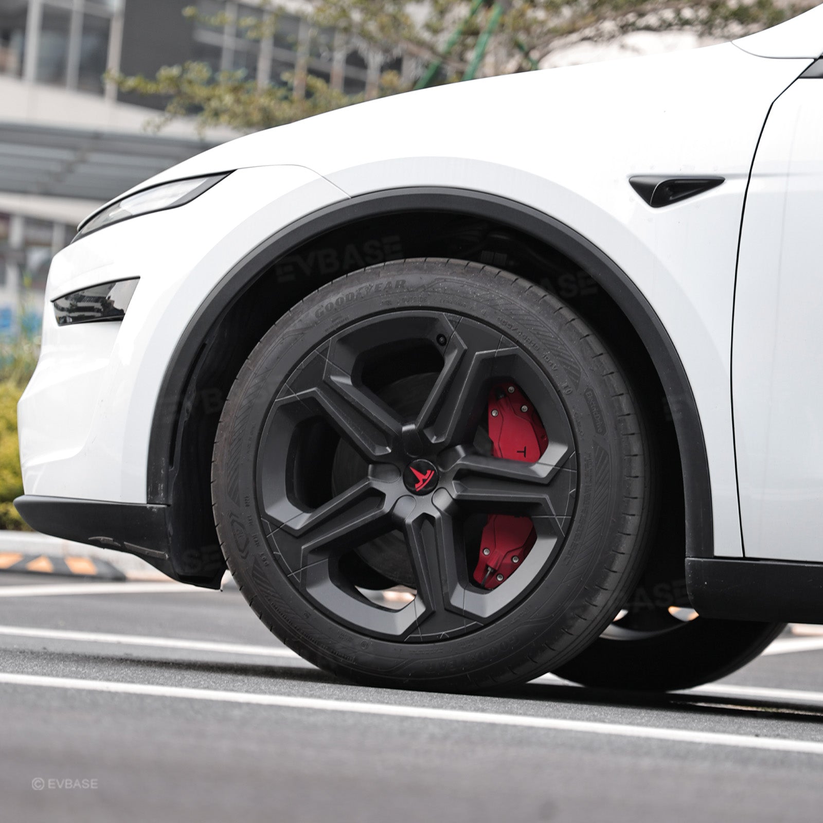 Model Y Juniper 19" Wheel Covers with Futuristic Off-Road Style Hubcaps Full Rim Protectors for Tesla