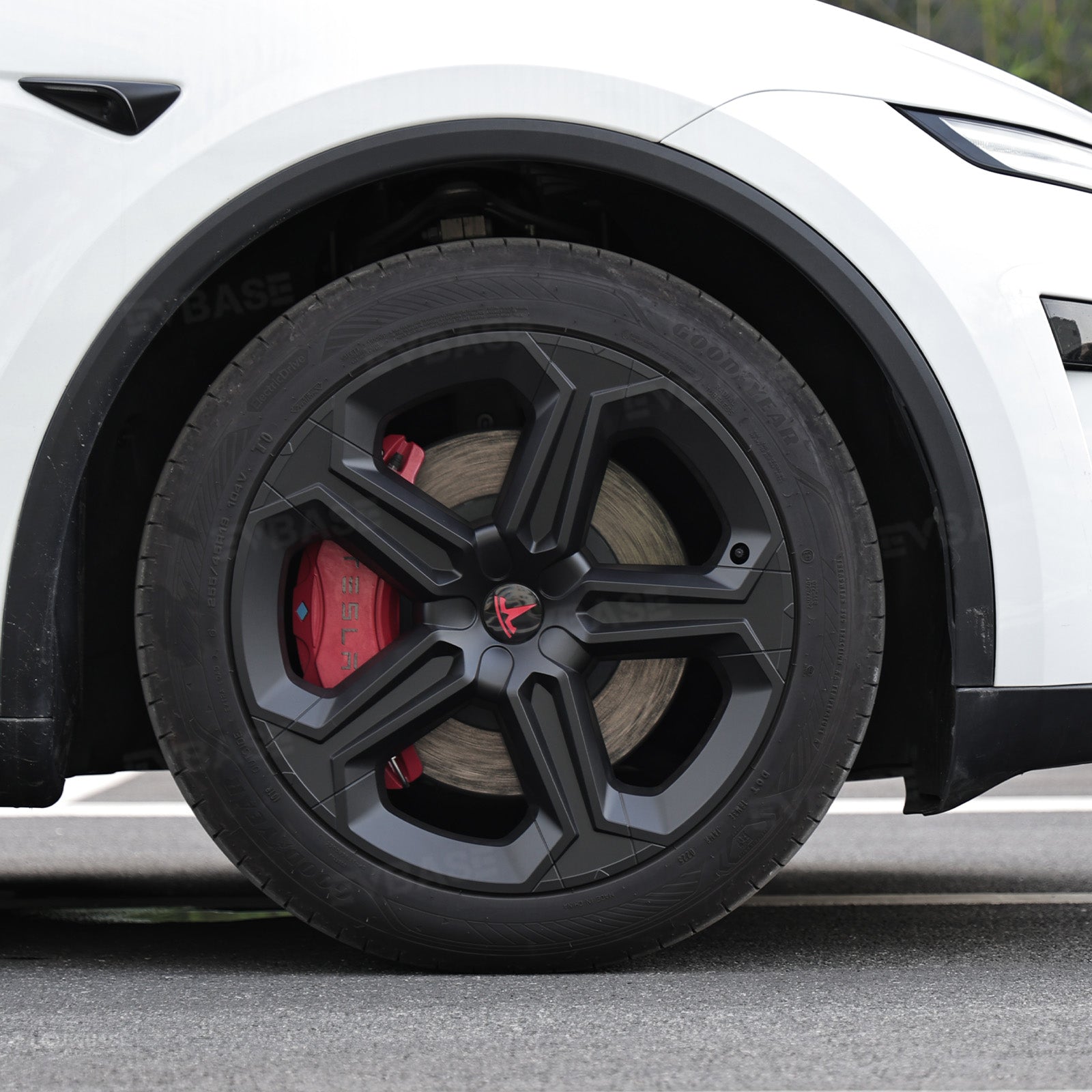 Model Y Juniper 19" Wheel Covers with Futuristic Off-Road Style Hubcaps Full Rim Protectors for Tesla