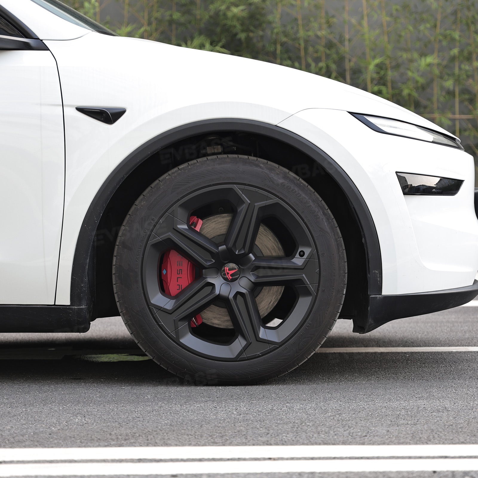 Model Y Juniper 19" Wheel Covers with Futuristic Off-Road Style Hubcaps Full Rim Protectors for Tesla