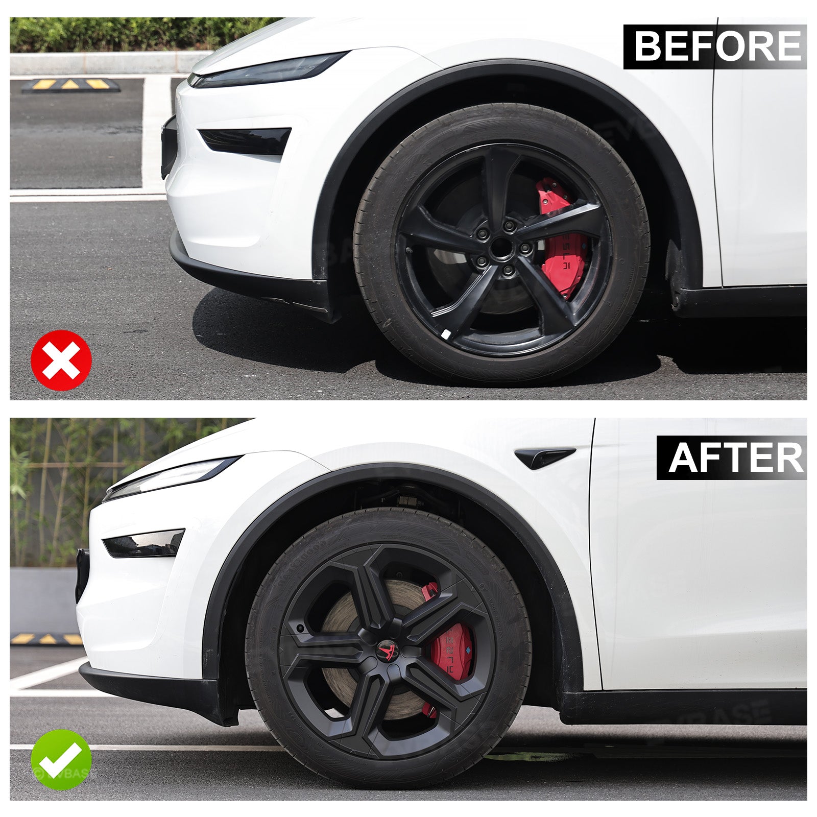 Model Y Juniper 19" Wheel Covers with Futuristic Off-Road Style Hubcaps Full Rim Protectors for Tesla