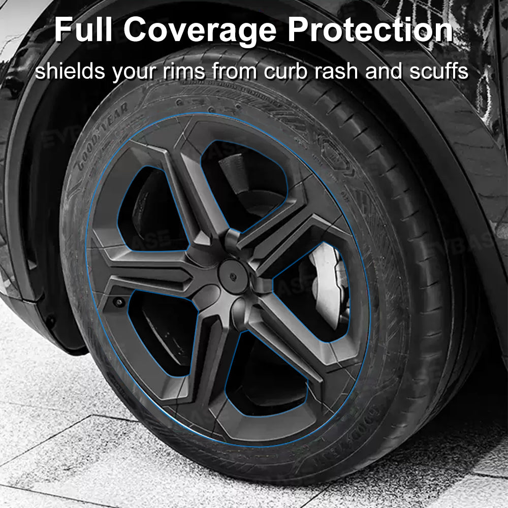 Model Y Juniper 19" Wheel Covers with Futuristic Off-Road Style Hubcaps Full Rim Protectors for Tesla