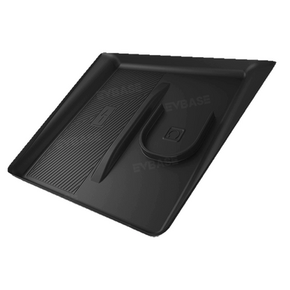 Model Y Juniper 2-in-1 Wireless Charging Pad Anti-Slip Mat TPE Center Console Wireless Charging Protector for Cell Phones Airpods