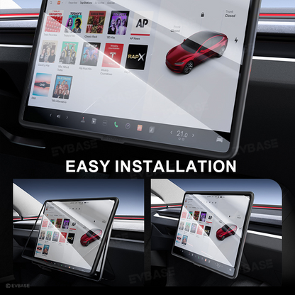 Model Y Juniper/ 3 Highland All-in-One Tempered Glass Screen Protector & Frame Cover for Front and Rear Displays