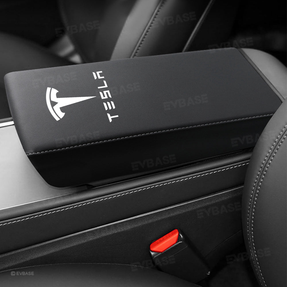 Model Y Juniper/ 3 Highland Armrest Cover Center Console Armrest Box Cover Anti-Scratch Protector with Logo