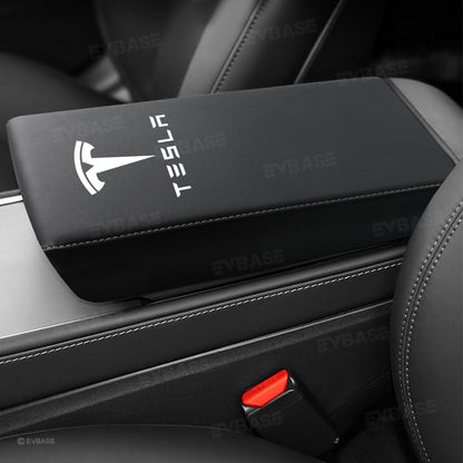 Model Y Juniper/ 3 Highland Armrest Cover Center Console Armrest Box Cover Anti-Scratch Protector with Logo