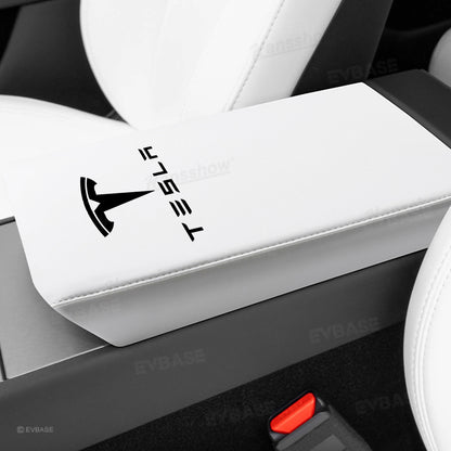Model Y Juniper/ 3 Highland Armrest Cover Center Console Armrest Box Cover Anti-Scratch Protector with Logo