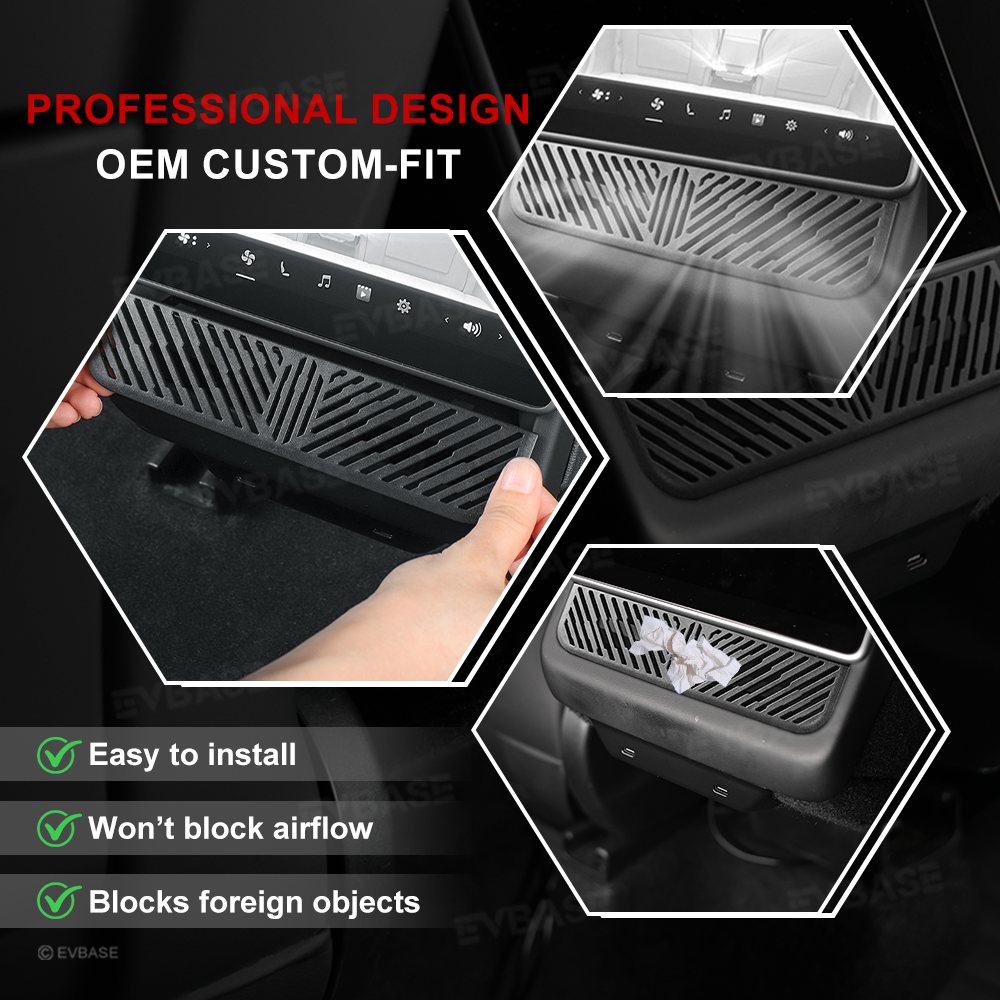 Model Y Juniper/ 3 Highland Backseat Air Vent Cover Rear AC Vent Cover Airflow Grille Protection