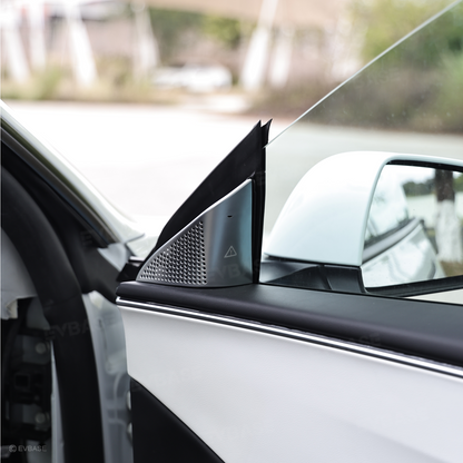 Model 3 Highland Blind Spot Monitor A-Pillar BSD Warning Light Cover-ABS