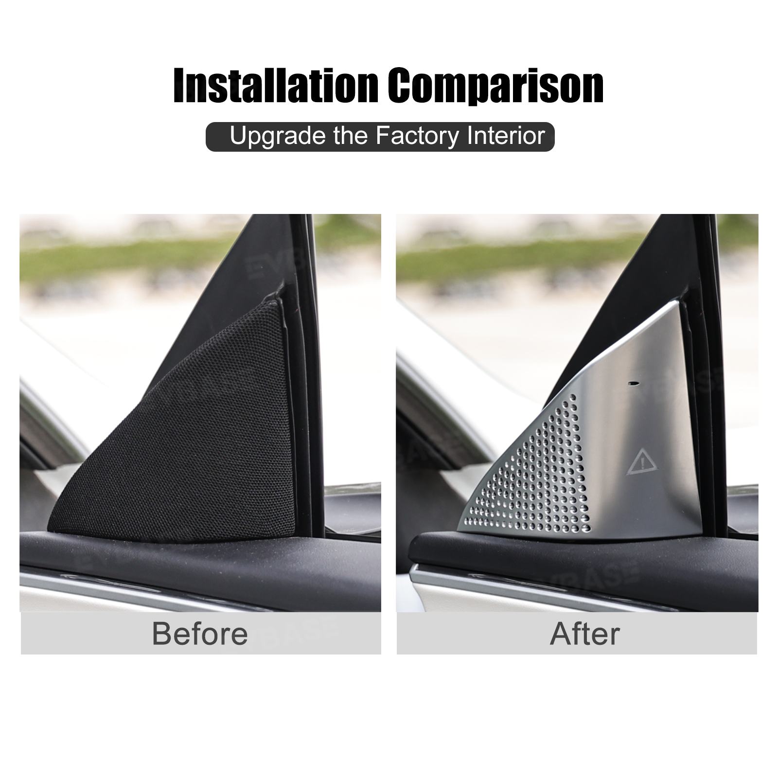 Model 3 Highland Blind Spot Monitor A-Pillar BSD Warning Light Cover-ABS