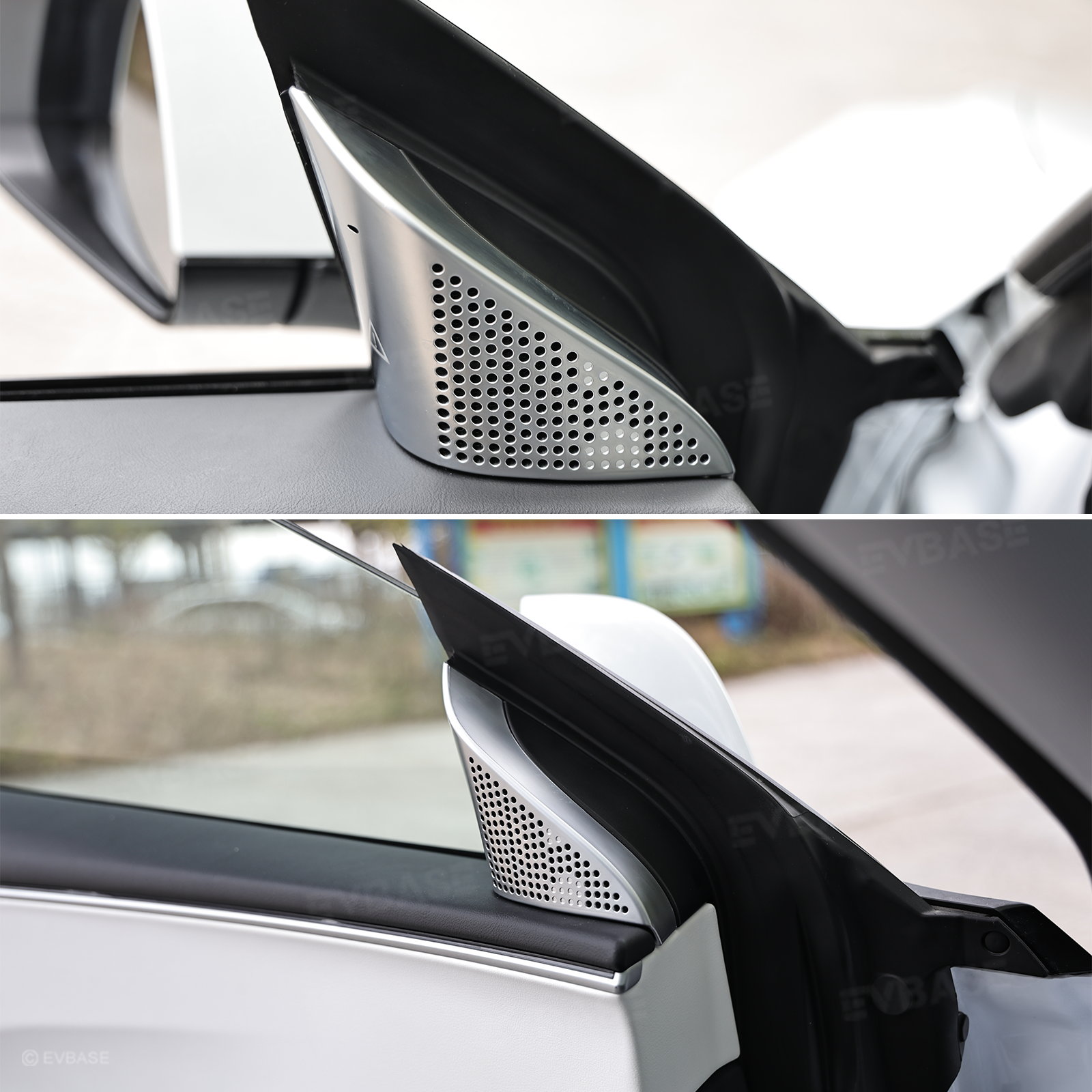 Model 3 Highland Blind Spot Monitor A-Pillar BSD Warning Light Cover-ABS