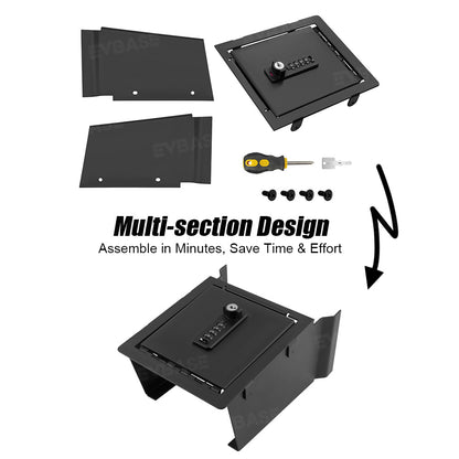 Model Y Juniper/ 3 Highland Center Console Safe Lock Box Insert Combination Locking Safe with Key Anti-Theft Privacy Protection