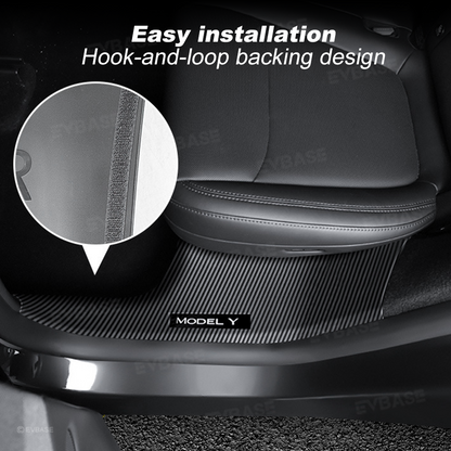 Model Y Juniper/ 3 Highland Door Sill Protector Full-Coverage Kick Panel Carpet Protection Cover