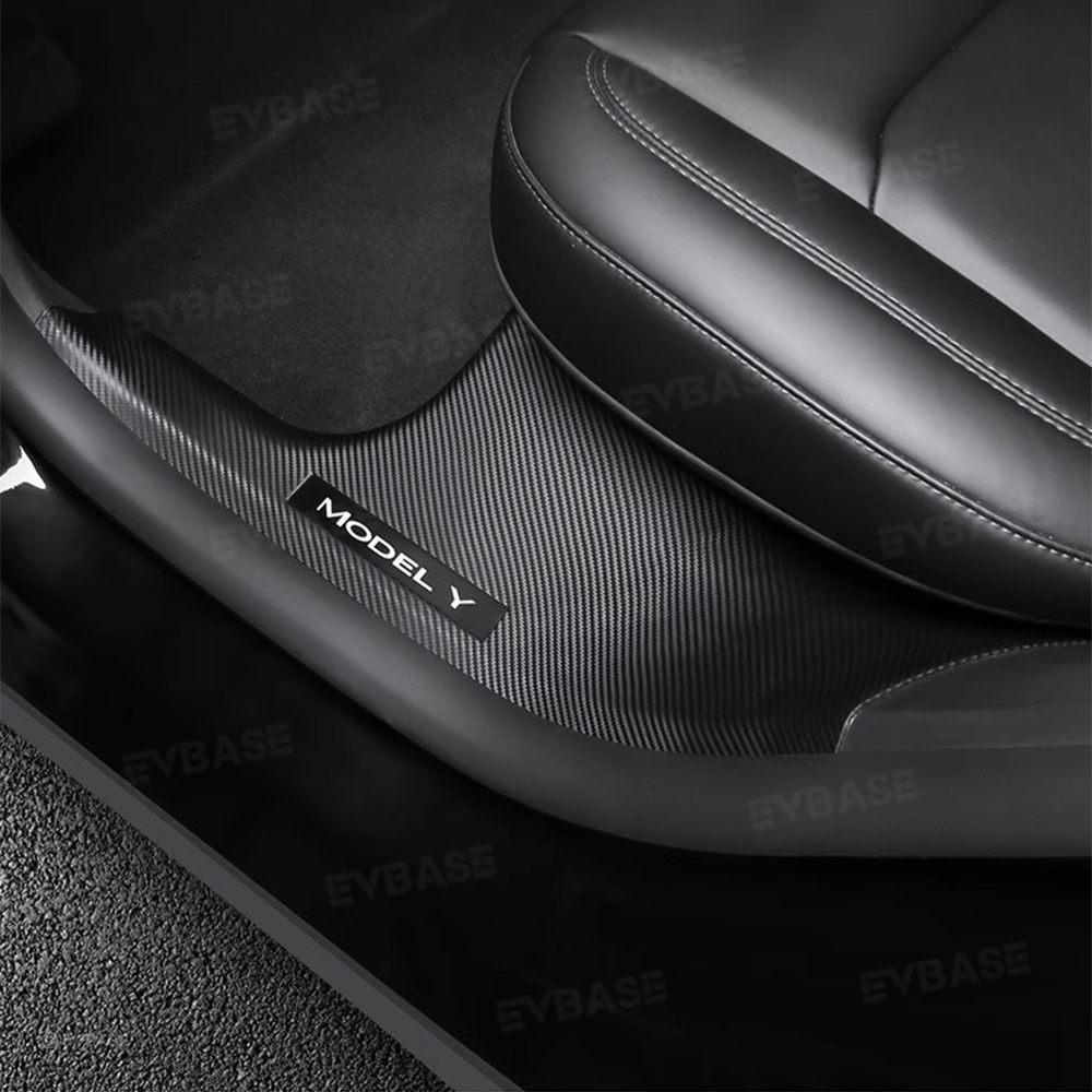 Model Y Juniper/ 3 Highland Door Sill Protector Full-Coverage Kick Panel Carpet Protection Cover