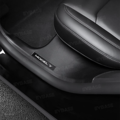 Model Y Juniper/ 3 Highland Door Sill Protector Full-Coverage Kick Panel Carpet Protection Cover