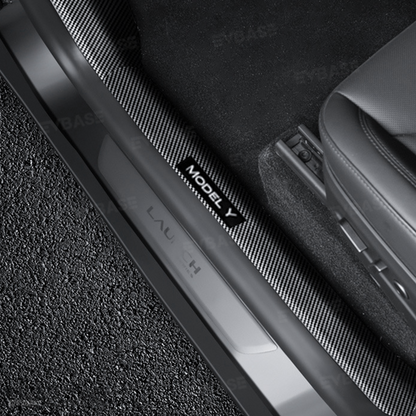 Model Y Juniper/ 3 Highland Door Sill Protector Full-Coverage Kick Panel Carpet Protection Cover