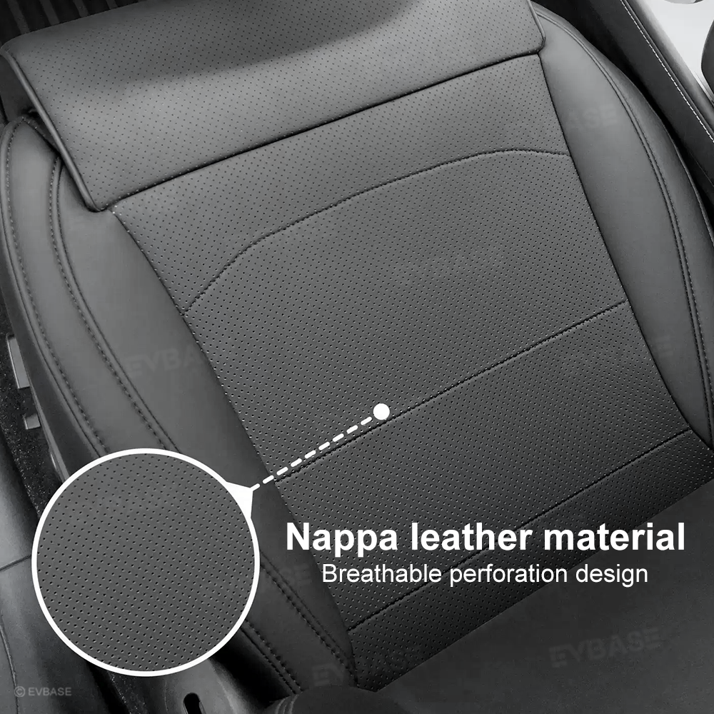 Model Y Juniper/ 3 Highland Front Seat Covers with Padded Leg Support 1PC