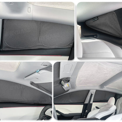 Model Y Juniper/ 3 Highland Front and Rear Windshield Shade Side Window Sunshade Foldable Sun Visor
