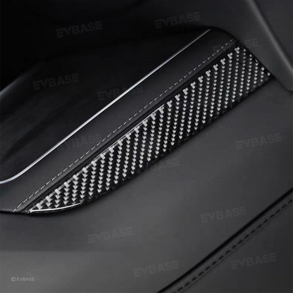 Model Y Juniper/ 3 Highland Real Soft Carbon Fiber Side Trim Cover for Center Console Wireless Charger