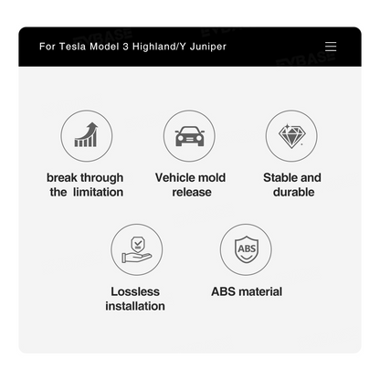 Model Y Juniper/ 3 Highland Rear Air Vent Screen Protector Frame Rear Seat A/C Cover with Fragrance Stick