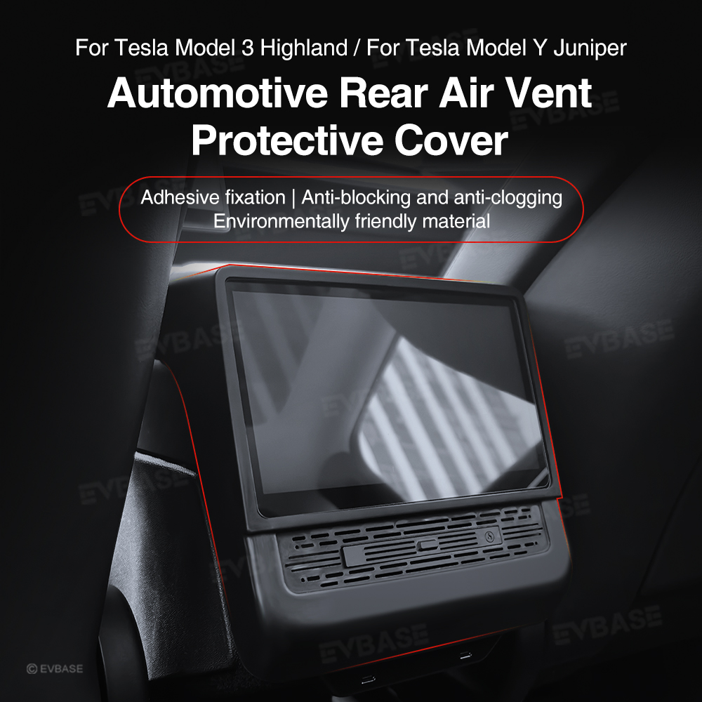 Model Y Juniper/ 3 Highland Rear Air Vent Screen Protector Frame Rear Seat A/C Cover with Fragrance Stick