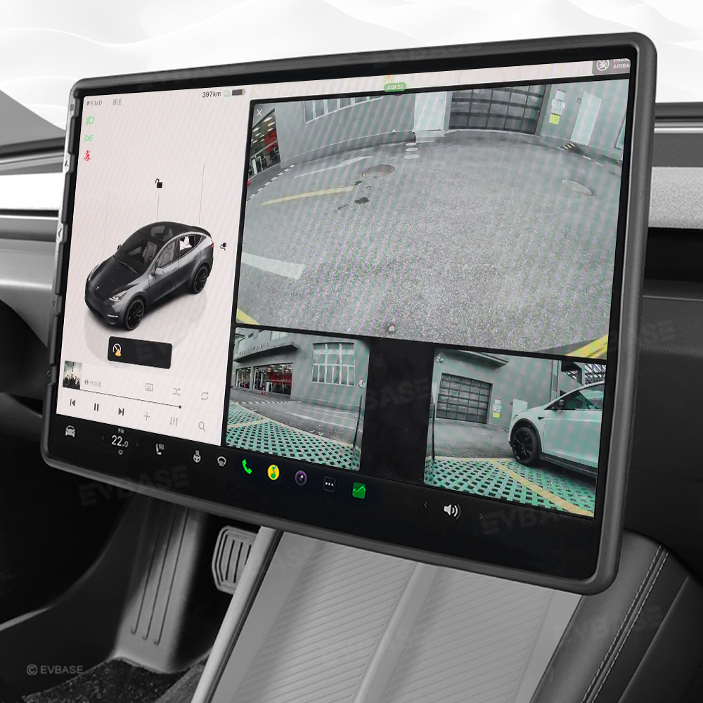Model Y Juniper/ 3 Highland Screen Frame Protector Center Console Display TPE Protective Frame Cover