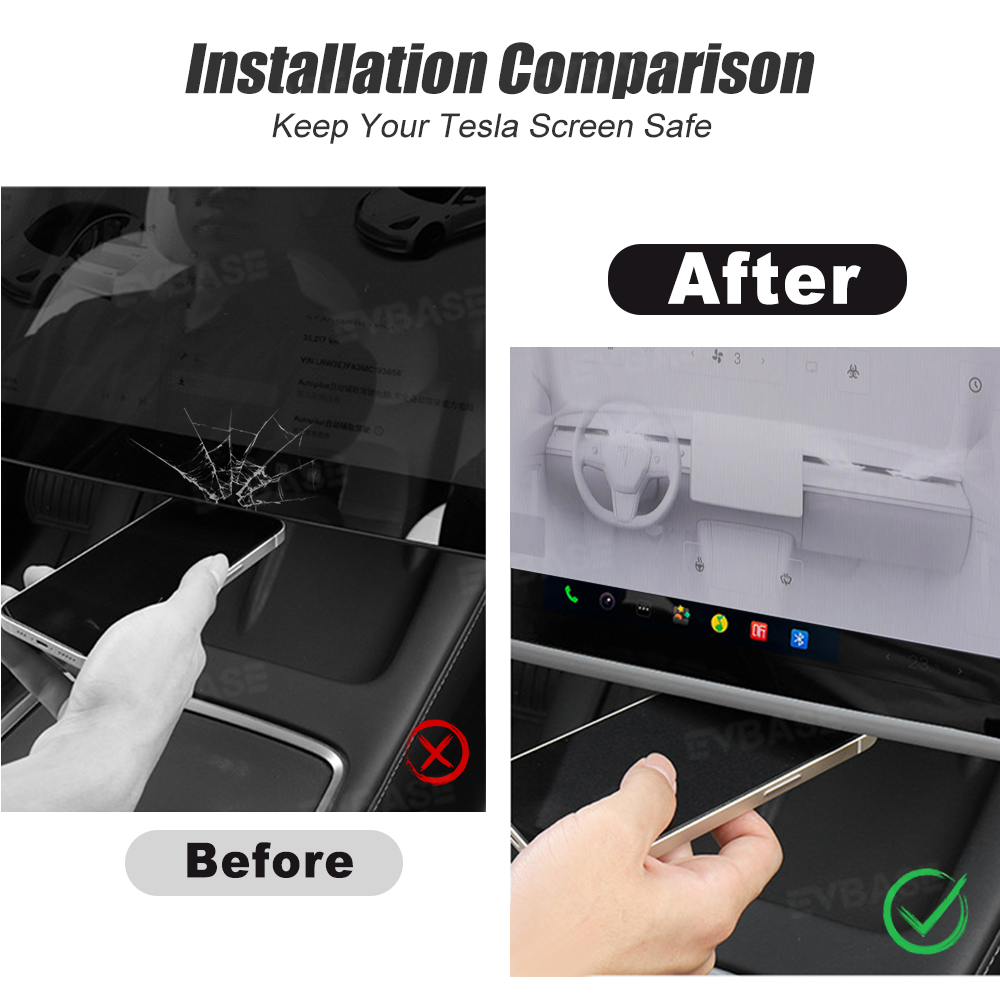 Model Y Juniper/ 3 Highland Screen Frame Protector Center Console Display TPE Protective Frame Cover
