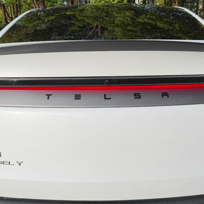 Model Y Juniper/ 3 Highland T-E-S-L-A Lettering Tailgate Emblem Decal Real Carbon Fiber Logo