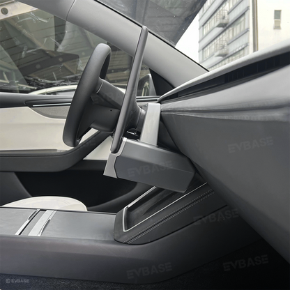 Model Y Juniper/ 3 Highland Under Screen Storage Organizer Cyberpunk Style Center Console Organizer Tray with Anti-Slip Silicone Pad