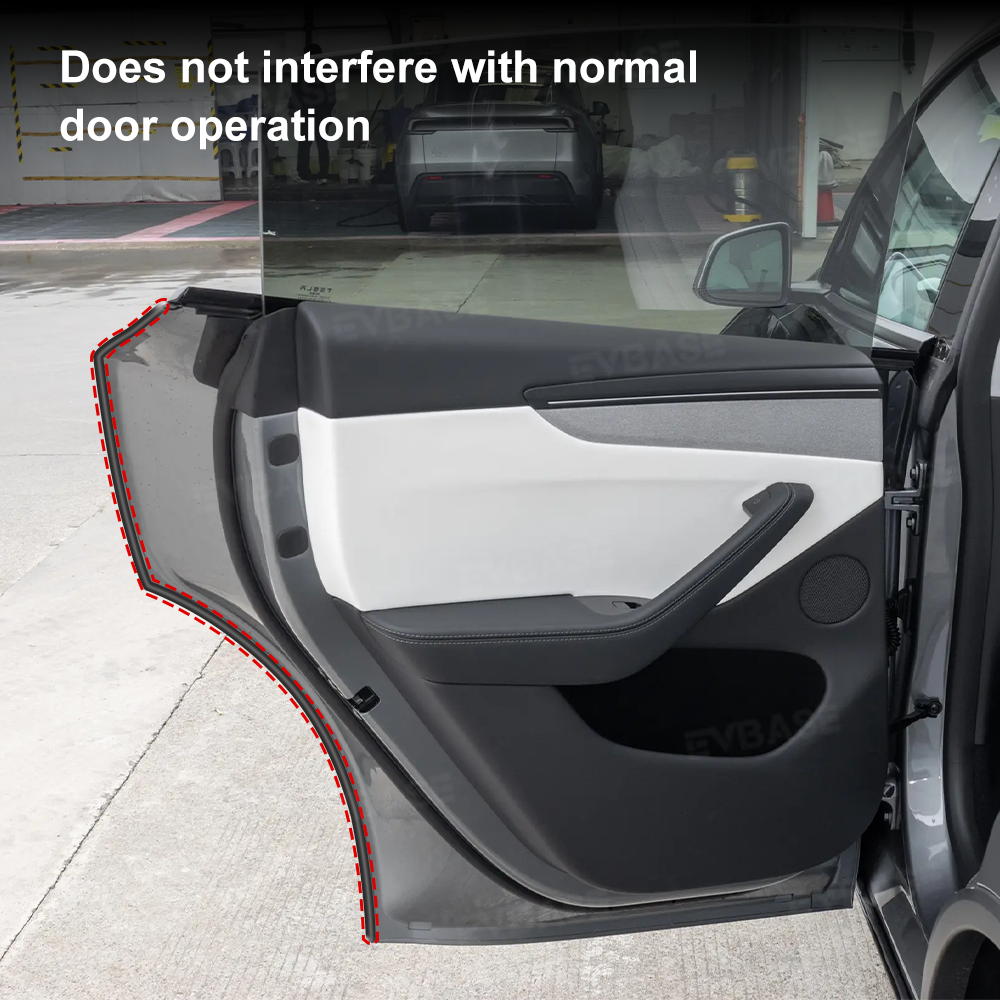 Model Y Juniper/ 3 Highland Wind & Road Noise Reduction Kit Weather Stripping Silicone Rubber Sealing Strip