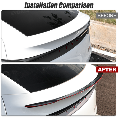 Model Y Juniper ABS Full Aero Body Kit with Red Trim Design |Rear Diffuser& Rear Spoiler& Front Lip& Side Skirts for Tesla