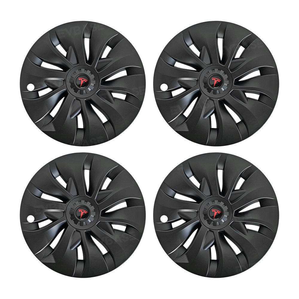 Model Y Juniper Aero-Style Wheel Covers for Tesla 19" Wheels Matte Hubcaps