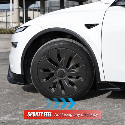 Model Y Juniper Aero-Style Wheel Covers for Tesla 19" Wheels Matte Hubcaps