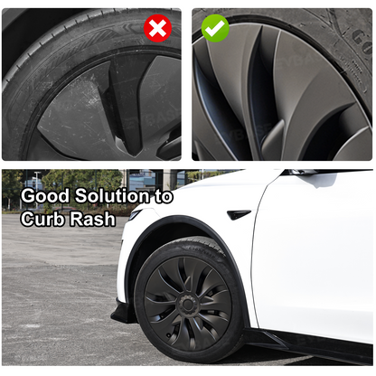Model Y Juniper Aero-Style Wheel Covers for Tesla 19" Wheels Matte Hubcaps