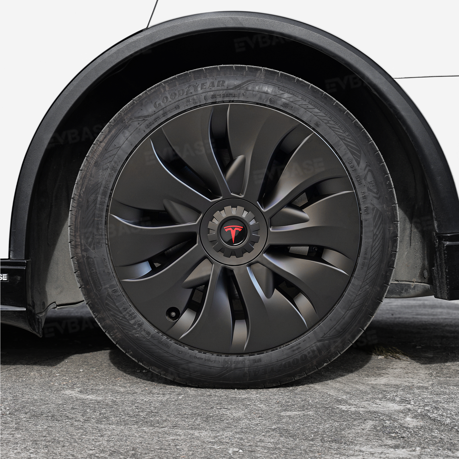 Model Y Juniper Aero-Style Wheel Covers for Tesla 19" Wheels Matte Hubcaps